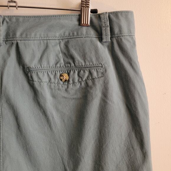 Dockers Women Chino Pants Size 14 Blue Green Stretch Cotton Casual Work Trousers - Picture 3 of 10